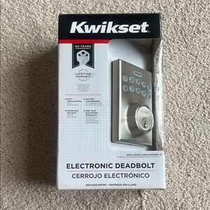 Silver Electronic Deadbolt